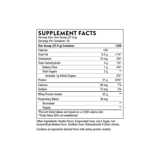 Whey Protein Isolate - 30 Scoops