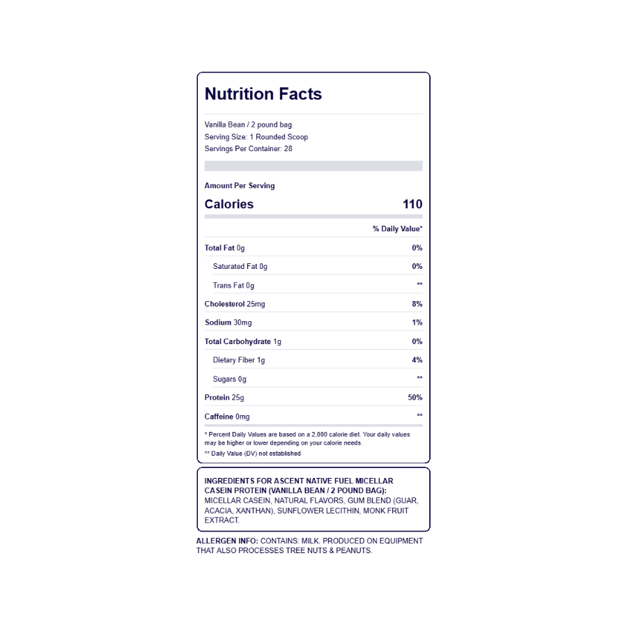 Native Fuel Micellar Casein Protein